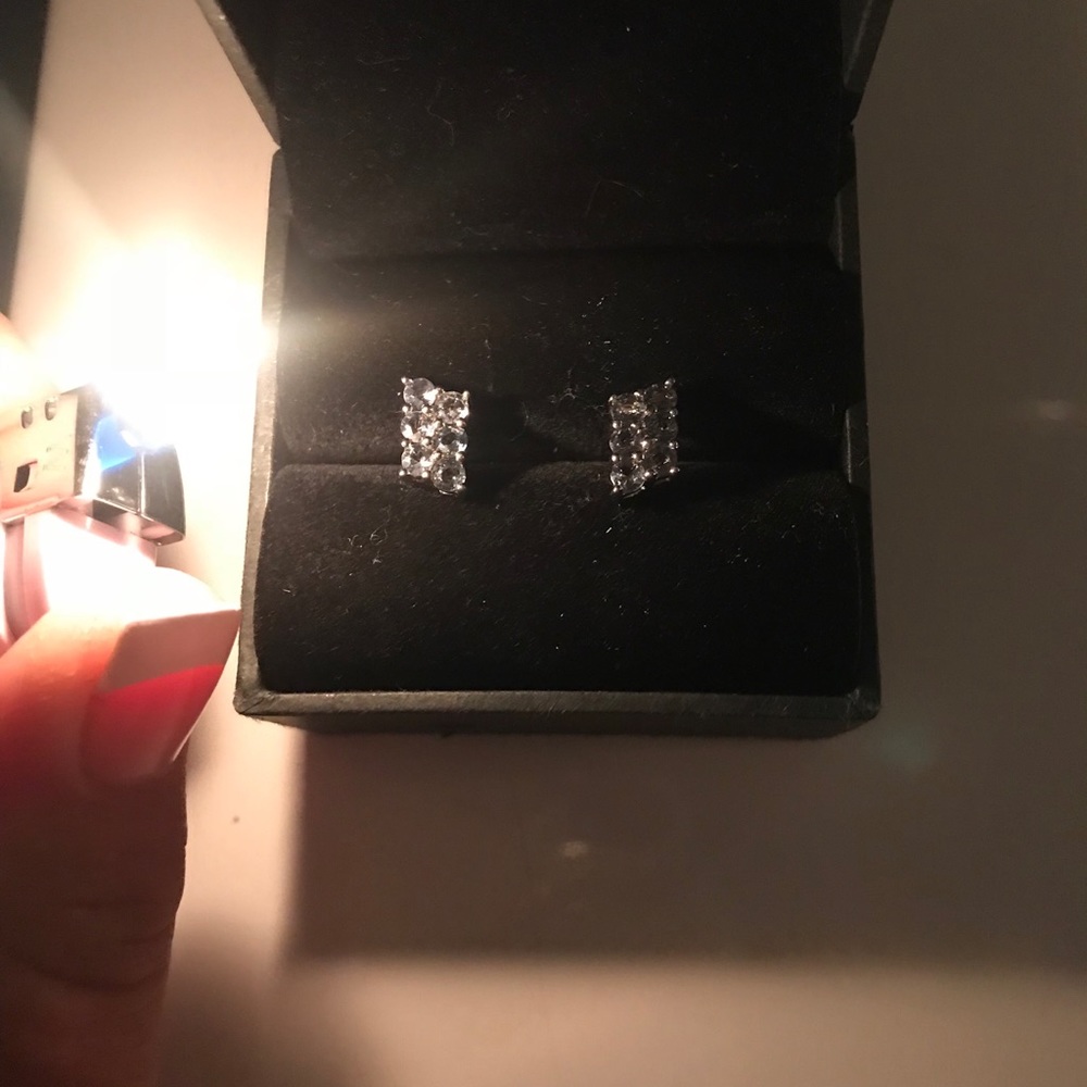 Color change sapphire earrings